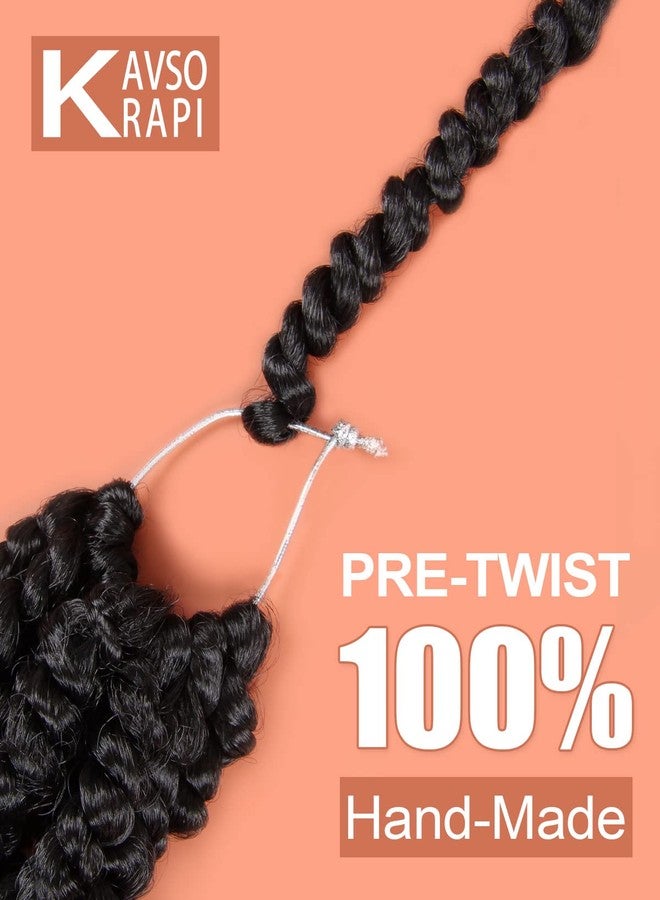KAVSORAPI Passion Twist Hair,6 Inch Passion Twist Braiding Hair,Short Pre Looped Crochet Twist Jumbo Pre-twisted Two Strand Braids 8 Packs (1B/Natural Black) - Image 5